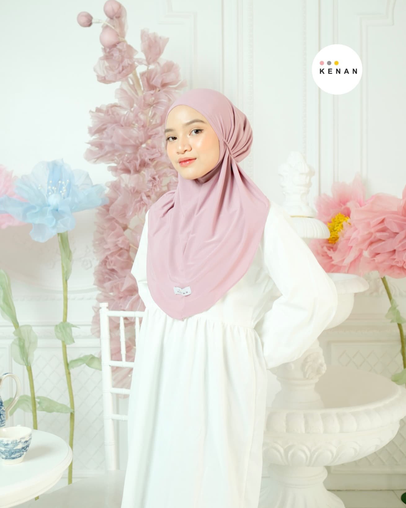 KENAN - Izora Instan (Bergo Non-ped Tali Kepang) Size M