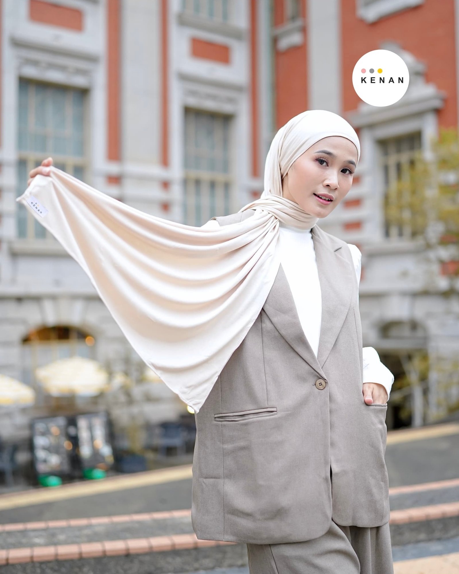 KENAN -  Pashmina Airflow Rayon Basic 165 x 60 cm